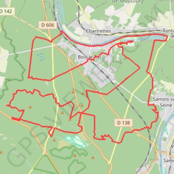 Trace GPS Bois-le-Roi Cyclisme, itinéraire, parcours