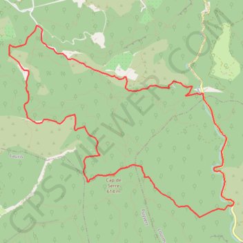 Trace GPS Lourmarin-Saint Jaume-Val du Loup, itinéraire, parcours