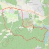 Trace GPS Lac de Saint Cassien, itinéraire, parcours