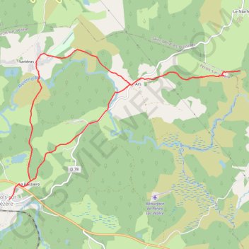 Trace GPS Le site Gallo-Romain des Cars - Pérols-sur-Vézère - Pays de Haute Corrèze, itinéraire, parcours