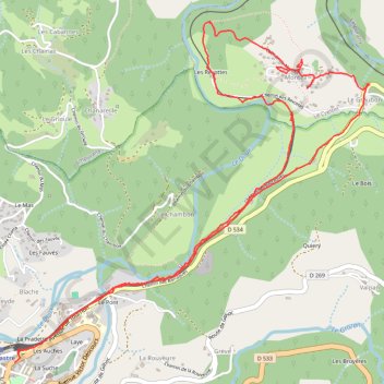 Trace GPS Tour de Monteil, itinéraire, parcours