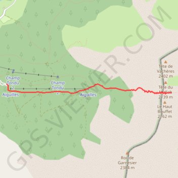 Trace GPS Col des Aiguilles - La Jarjatte (Drôme), itinéraire, parcours