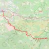 Trace GPS Carcassonne Lagrasse, itinéraire, parcours