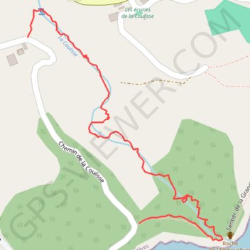 Trace GPS Cascades La Coulisse, itinéraire, parcours