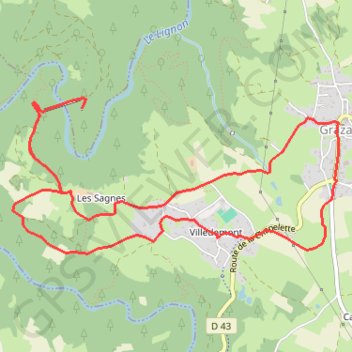 Trace GPS La passerelle himalayenne sur les Gorges du Lignon, itinéraire, parcours