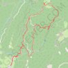 Trace GPS Cabane de Girieux avec des détours (Chartreuse), itinéraire, parcours