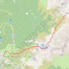 Trace GPS Belledonne Lacs Robert et Longuet, itinéraire, parcours