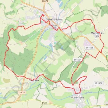Trace GPS Randonnée des feuilles mortes - Château Salins, itinéraire, parcours