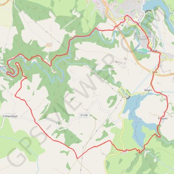 Trace GPS [Itinéraire] Sur les pas de St Georges, itinéraire, parcours