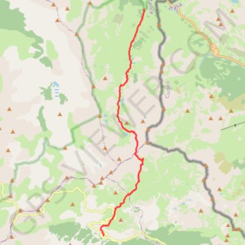 Trace GPS GR5 Larche à Bouseiyas, itinéraire, parcours