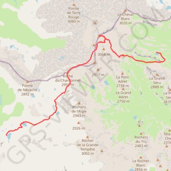 Trace GPS Lac Long - Lac du Peyron, itinéraire, parcours