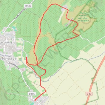 Trace GPS Guebwiller - Circuit du Bollenberg, itinéraire, parcours