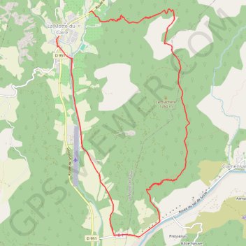 Trace GPS Tour de la Blachère, itinéraire, parcours