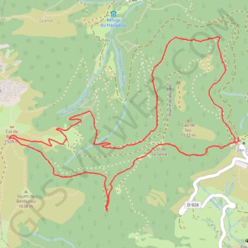 Trace GPS Rando canine les 3 cols, itinéraire, parcours