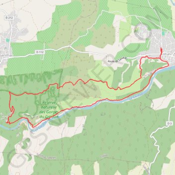Trace GPS Collias - Chapelle Saint-Vérédème, itinéraire, parcours