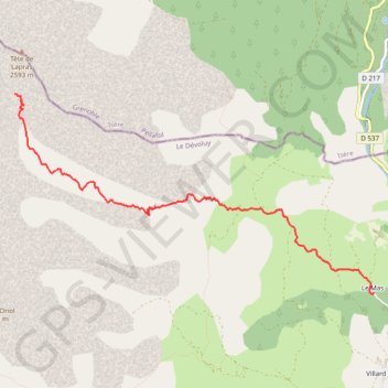 Trace GPS Vers le Nid, itinéraire, parcours