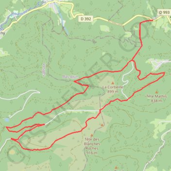 Trace GPS FAIT VTT Donon Haut Loge 20 km Deni 480 m, itinéraire, parcours