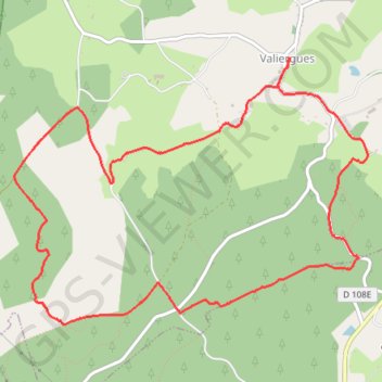 Trace GPS Ecolotonome - Valiergues - Pays de Haute Corrèze, itinéraire, parcours