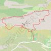 Trace GPS Le Pic des Mouches par le Couloir des Justiciables, Col de Vauvenargues, itinéraire, parcours