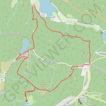 Trace GPS Longemer champi, itinéraire, parcours