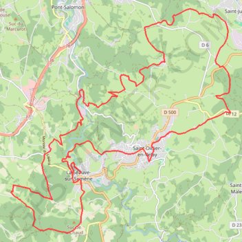 Trace GPS Le Velay des 3 Rivières - La Vallée de la Semène - La-Séauve-sur-Semène, itinéraire, parcours