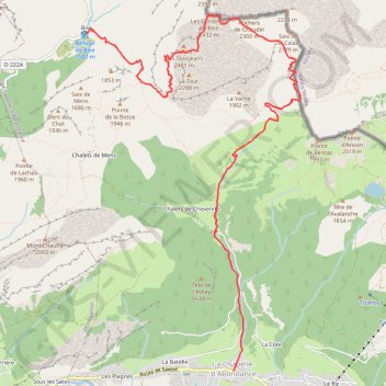 Trace GPS Chalets de Bise - Cornettes de Bise - La Chapelle-d'Abondance, itinéraire, parcours