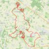 Trace GPS Nieul Les Saintes 38 kms, itinéraire, parcours