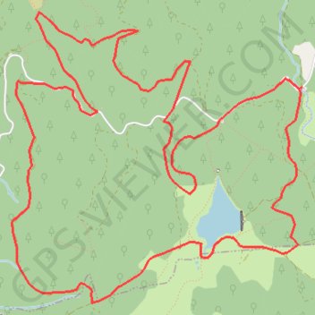 Trace GPS Tour du lac des Pises, itinéraire, parcours
