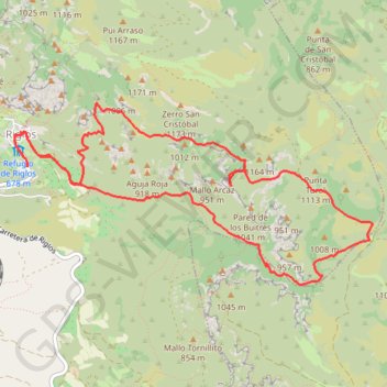 Trace GPS Tour Mallos Riglos 2017-06-30, itinéraire, parcours