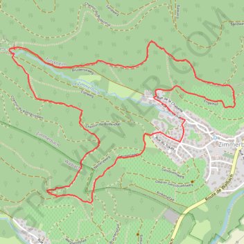 Trace GPS Balade à Zimmerbach, itinéraire, parcours