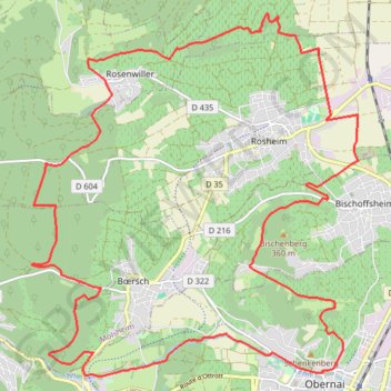 Trace GPS Circuit des Brasseurs - Obernai, itinéraire, parcours