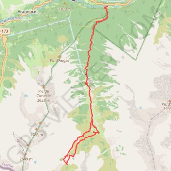 Trace GPS Granges du Moudang, itinéraire, parcours