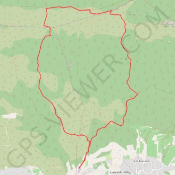 Trace GPS Lubéron Vallon de L'Arc, Rochers de 11 Heures, itinéraire, parcours