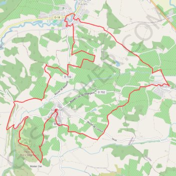 Trace GPS Belvèze-du-Razès, itinéraire, parcours