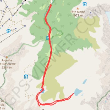 Trace GPS Lac jovet, itinéraire, parcours