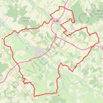 Trace GPS Le Grand Tour vélo du Neufchâtelois - Saint-Saire, itinéraire, parcours