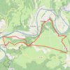 Trace GPS Saujac - Cajarc, itinéraire, parcours