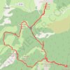 Trace GPS 6 sommets (Mont de Lieuche - Pointe de la Chavanette - Pointe des 4 cantons - Mont Fracha - Brec d'Ilonse - Le Mont) depuis le Col de la Sinne, itinéraire, parcours