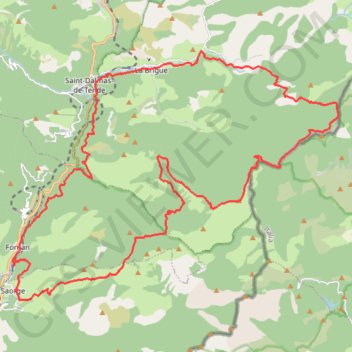 Trace GPS Cime de Marta, itinéraire, parcours