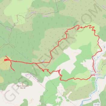 Trace GPS Saint Jean de Buèges (34), itinéraire, parcours