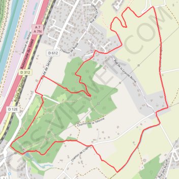 Trace GPS Sérézin du Rhône (69), itinéraire, parcours