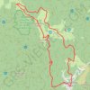 Trace GPS Le rossberg depuis Bourbach, itinéraire, parcours