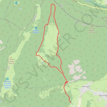Trace GPS Alpages et Lac du Mariet, itinéraire, parcours