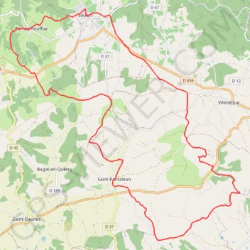 Trace GPS De Sauzet à Saint-Pantaléon, itinéraire, parcours
