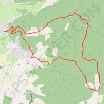 Trace GPS La Croix de Siméon, itinéraire, parcours
