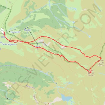 Trace GPS Le Pic du Mont - Hautacam, itinéraire, parcours