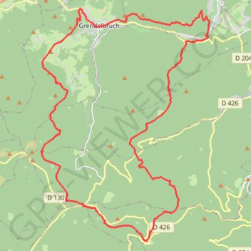 Trace GPS Grendelbruch : Genêts, Digitales et Signal, itinéraire, parcours