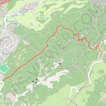 Trace GPS Grand Salève - Petite Gorge - T5, itinéraire, parcours