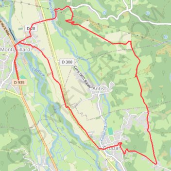 Trace GPS Haute Bigorre - Le Bois d'Antist, itinéraire, parcours