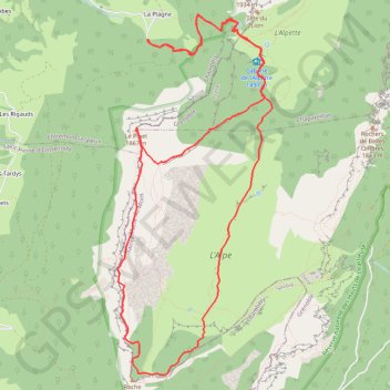 Trace GPS La Plagne - Alpette - Pas de l'Echelle - Fitta - Fouda Blanc - Pinet, itinéraire, parcours
